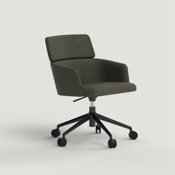 Silla Concord De Oficina Con Brazos Y Ruedas
